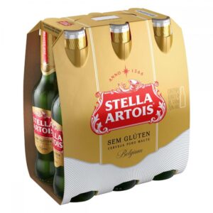 Caixa Stella 330 ml Sem Glúten Long Neck