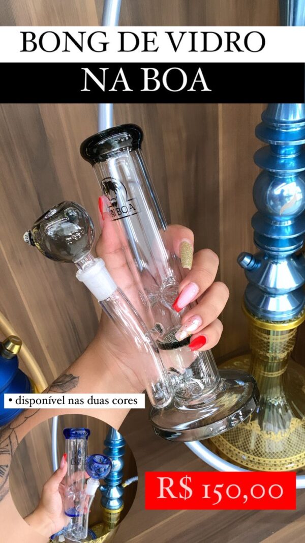 BONG DE VIDRO NA BOA