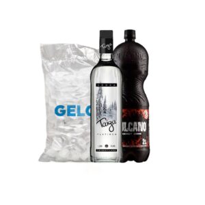 Combo Vodka Taiga + 1 Vulcano 2L + 1 Gelo 4kg