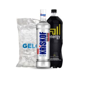 Combo Vodka Kriskoff + 1 Full 2L + 1 Gelo 4kg