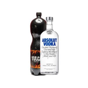 Combo Vodka Absolut + 1 Vulcano 2L + 1 Gelo 4kg