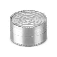 Dichavador de Metal Labirinto Prateado