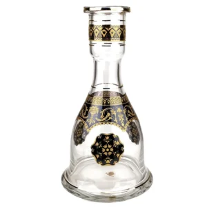 Vaso Star Hookah Sino Transparente c/ Preto