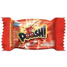 Chiclete Poosh Morango