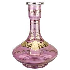Vaso Star Hookah Genie 30cm Rosa c/ Dourado