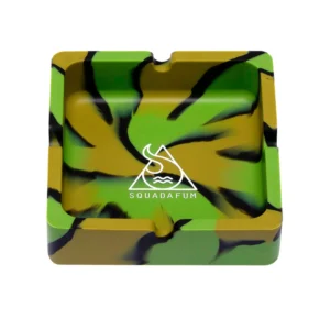 Cinzeiro Squadafum Quadrado Verde Militar