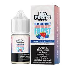 Nic Salt Mr Freeze 30ml Blue Raspberry Strawberry Frost