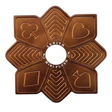 Prato Zenith Estrela Mini Marrom