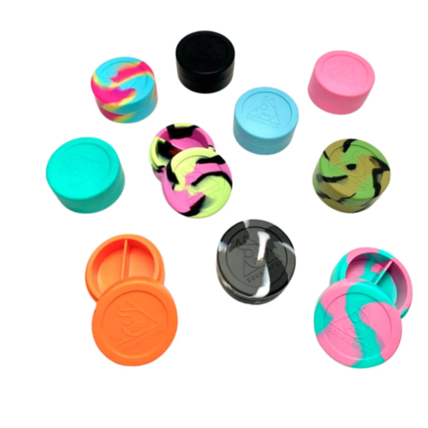 Slick Squadafum Redondo c/ Divisória 25ml Verde Água