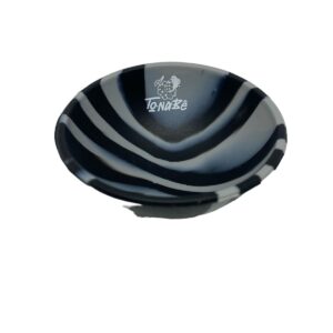 Cuia Tonabê Preta com Cinza