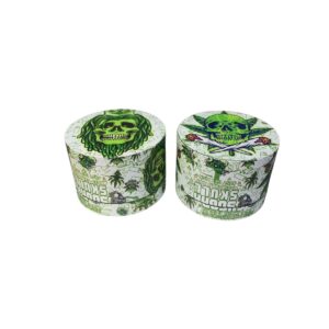 Dichavador de Metal Caveiras Verde