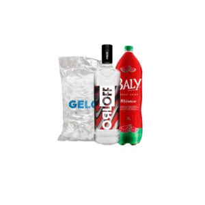 Combo Vodka Orloff + 1 Baly Melancia 2L + 1 Gelo 4kg