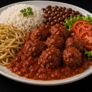 almoço: Almondega